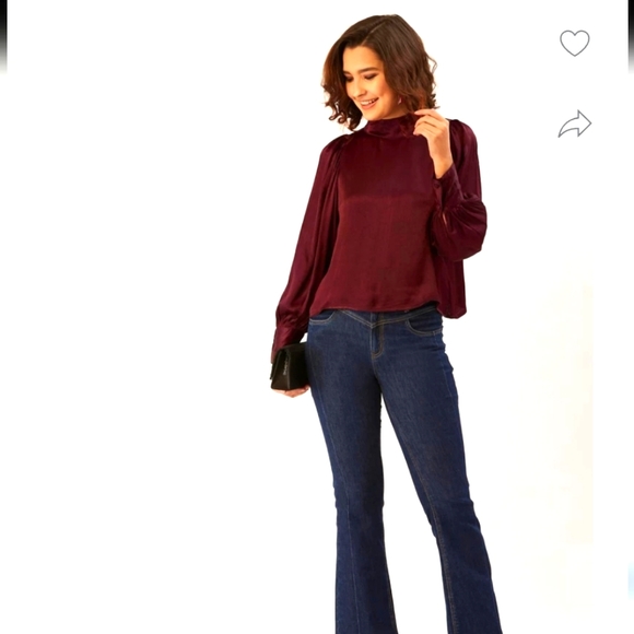 Dynamite-Purple Top For Women-Size: USA Medium - Picture 4 of 7